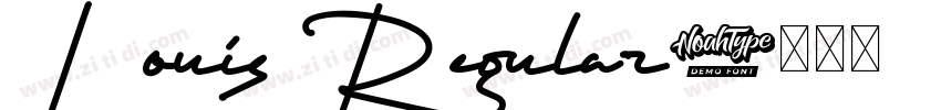 Louis Regular字体转换